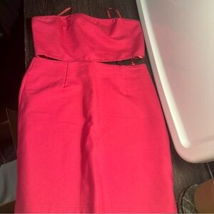 by the way.  Top & skirts  Hot Pink